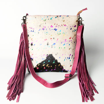 American Darling Cross Body Hair-On Genuine Leather Western Women Bag | Pink Handbag Purse Crossbody for Cute